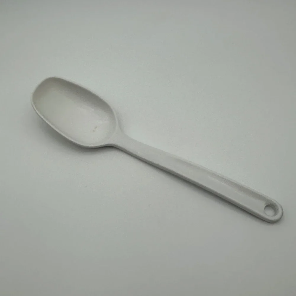 Trudeau Hollinger Design White Melamine 1/3 Cup Measuring Scoop Spoon 2518 10in